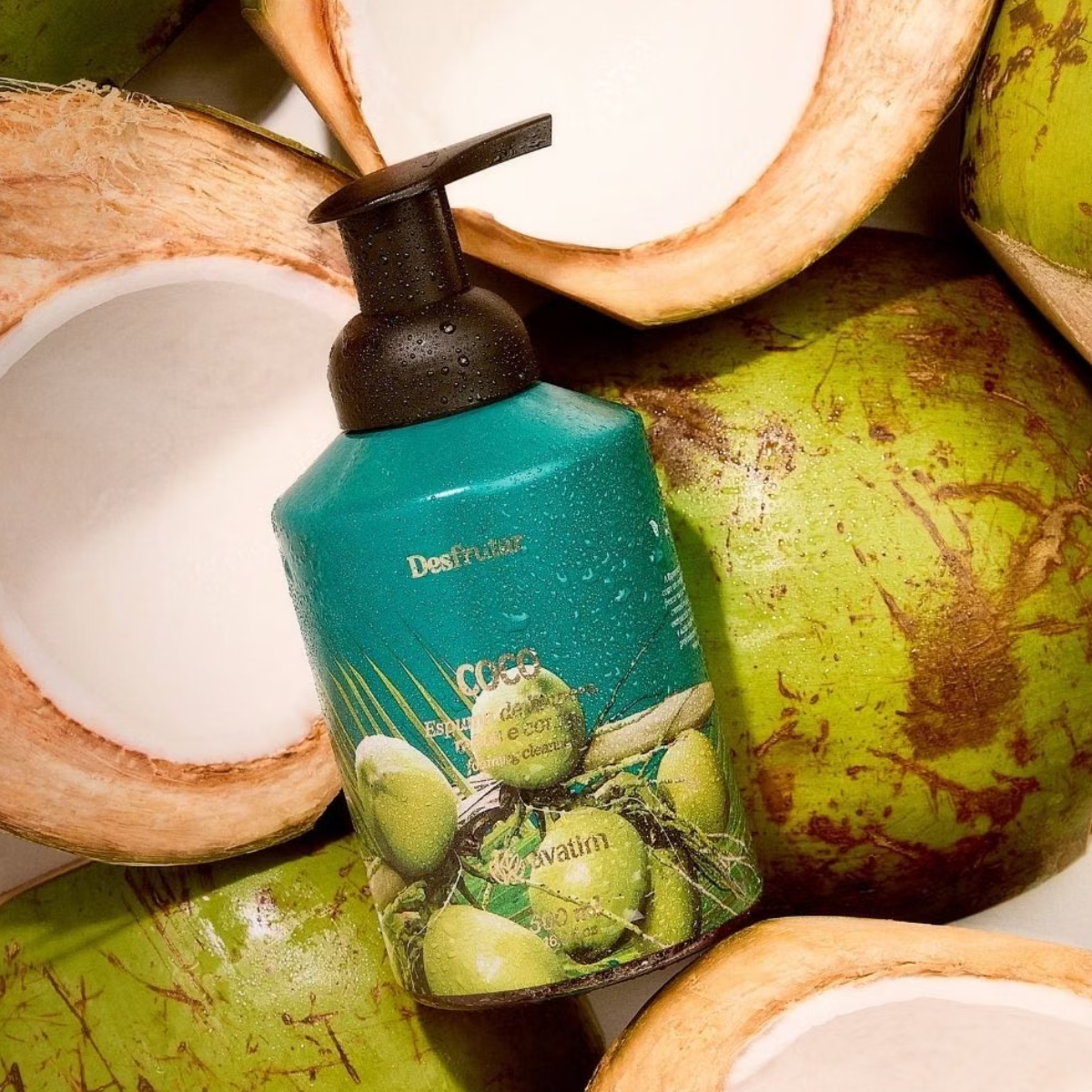 Espuma de Limpeza Mãos e Corpo Coco Verde Avatim 500ml