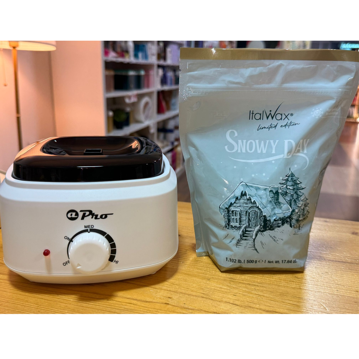 Kit Panela + Cera Depilatória Granulada Italwax 500g