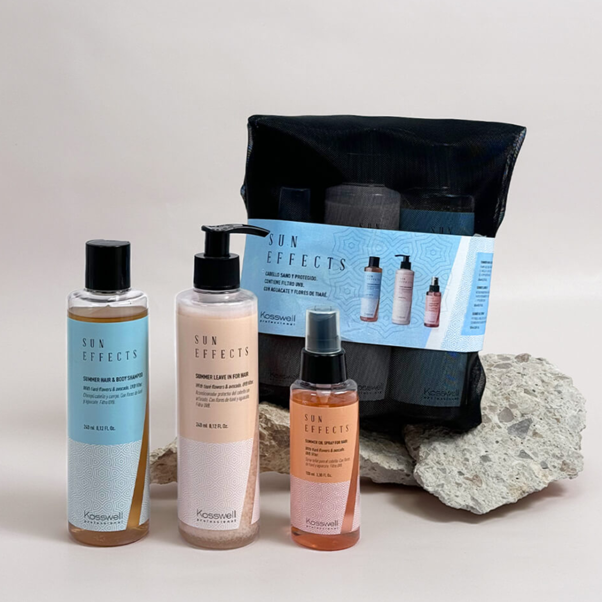 Pack Sun Effects Kosswell – Proteção Solar Completa para Cabelo & Corpo