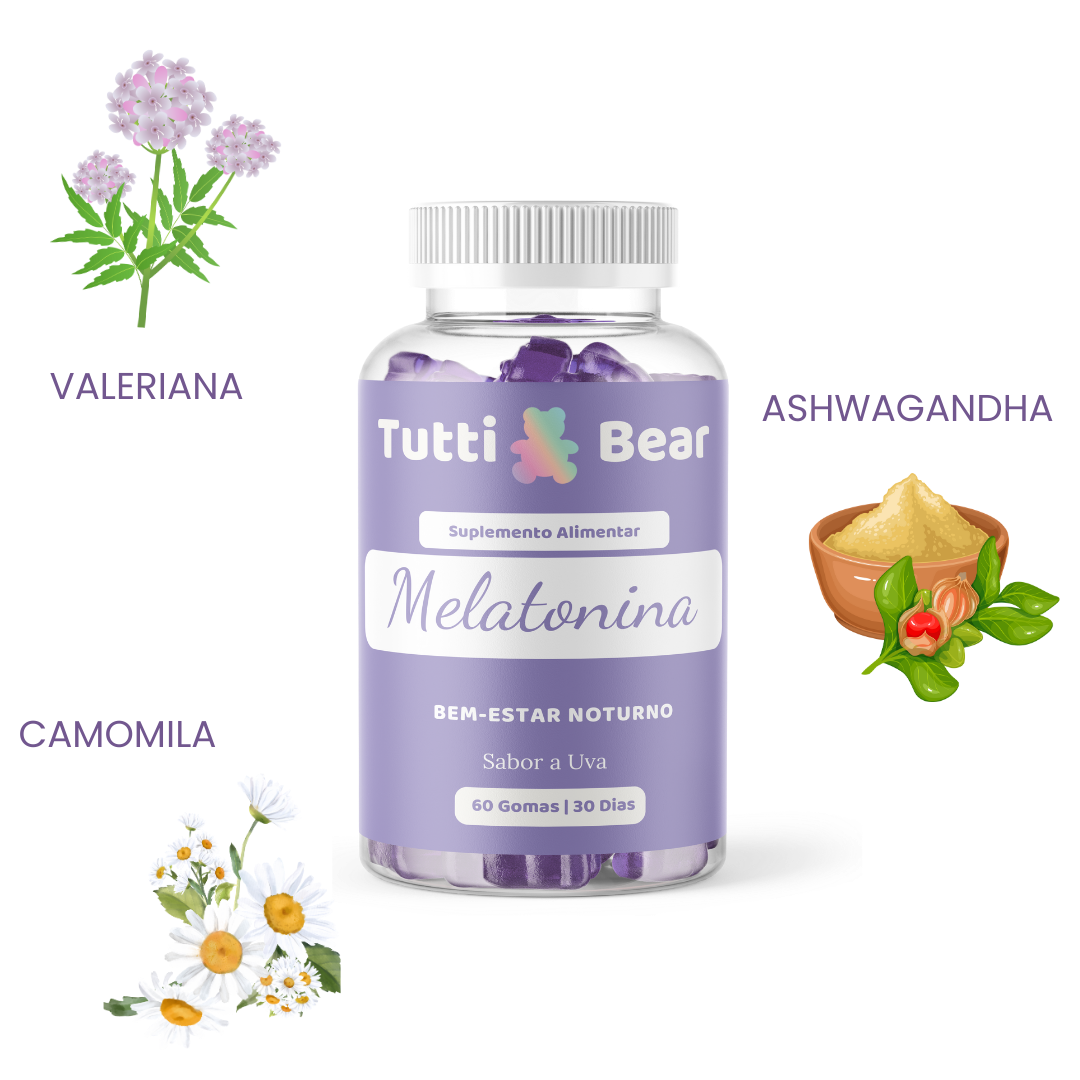 Gomas de Melatonina para Dormir Tutti Bear 60 uni