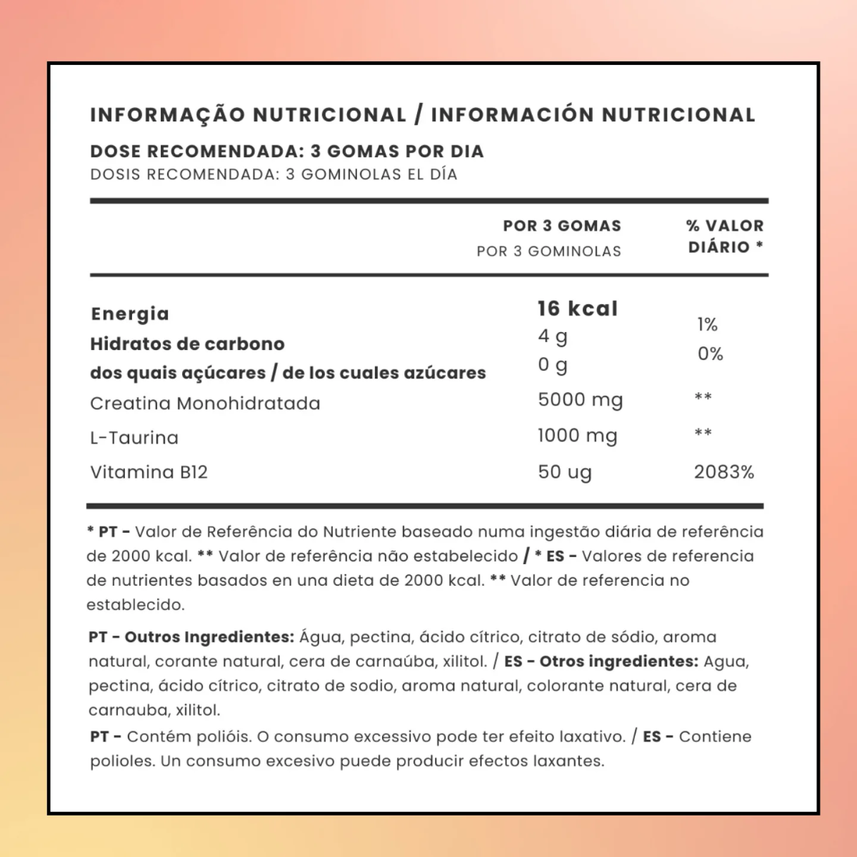 Gomas de Creatina Tutti Bear 90 uni