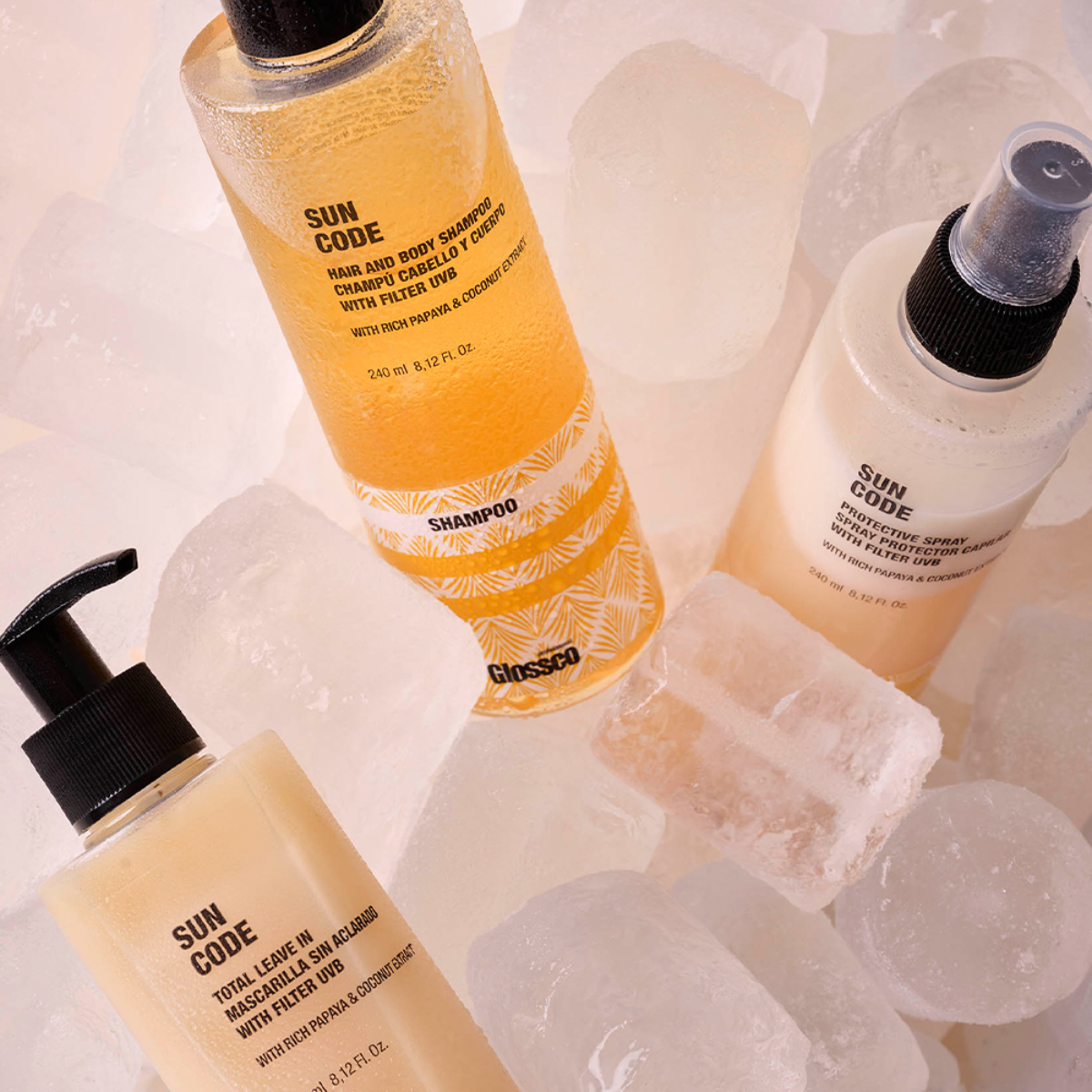 Máscara/ Creme Solar Sem Enxague Sun Code Glossco 240ml