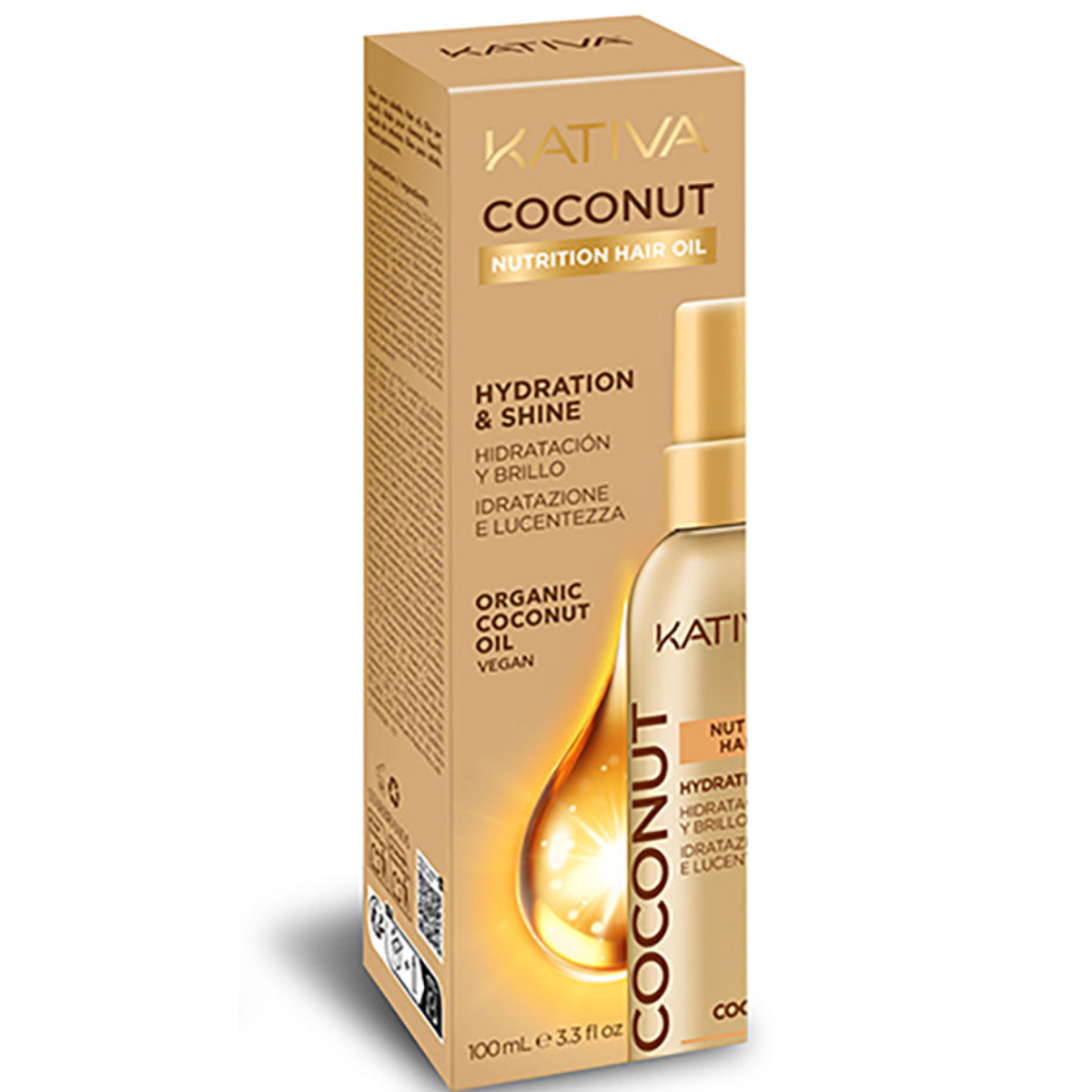 Serum Oleo Nutritivo Coconut Oil Kativa 100ml