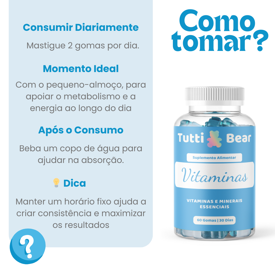 Gomas Multivitamínicas Tutti Bear 60 gomas