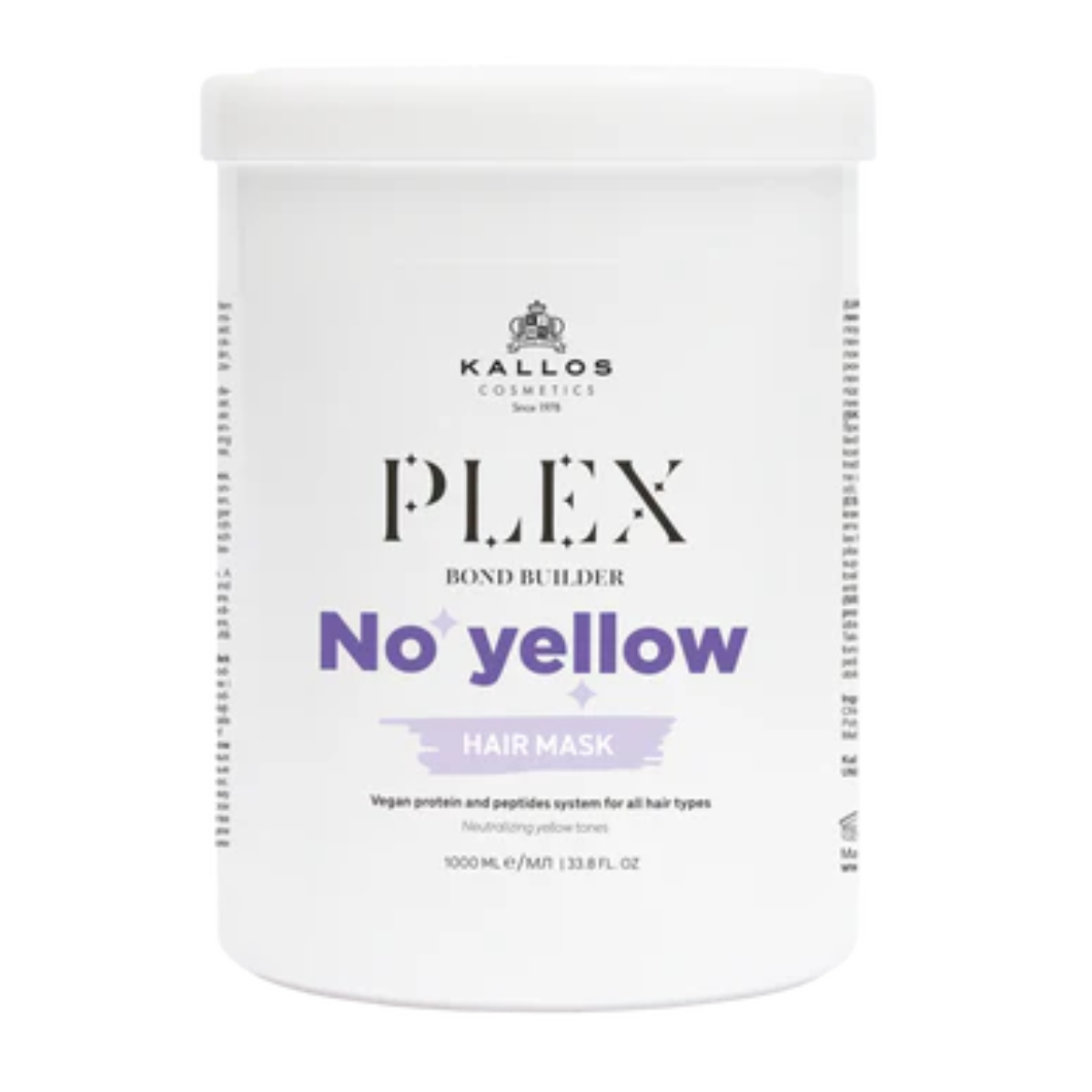 Máscara Matizadora Loiros Plex No Yellow Kallos 1000ml