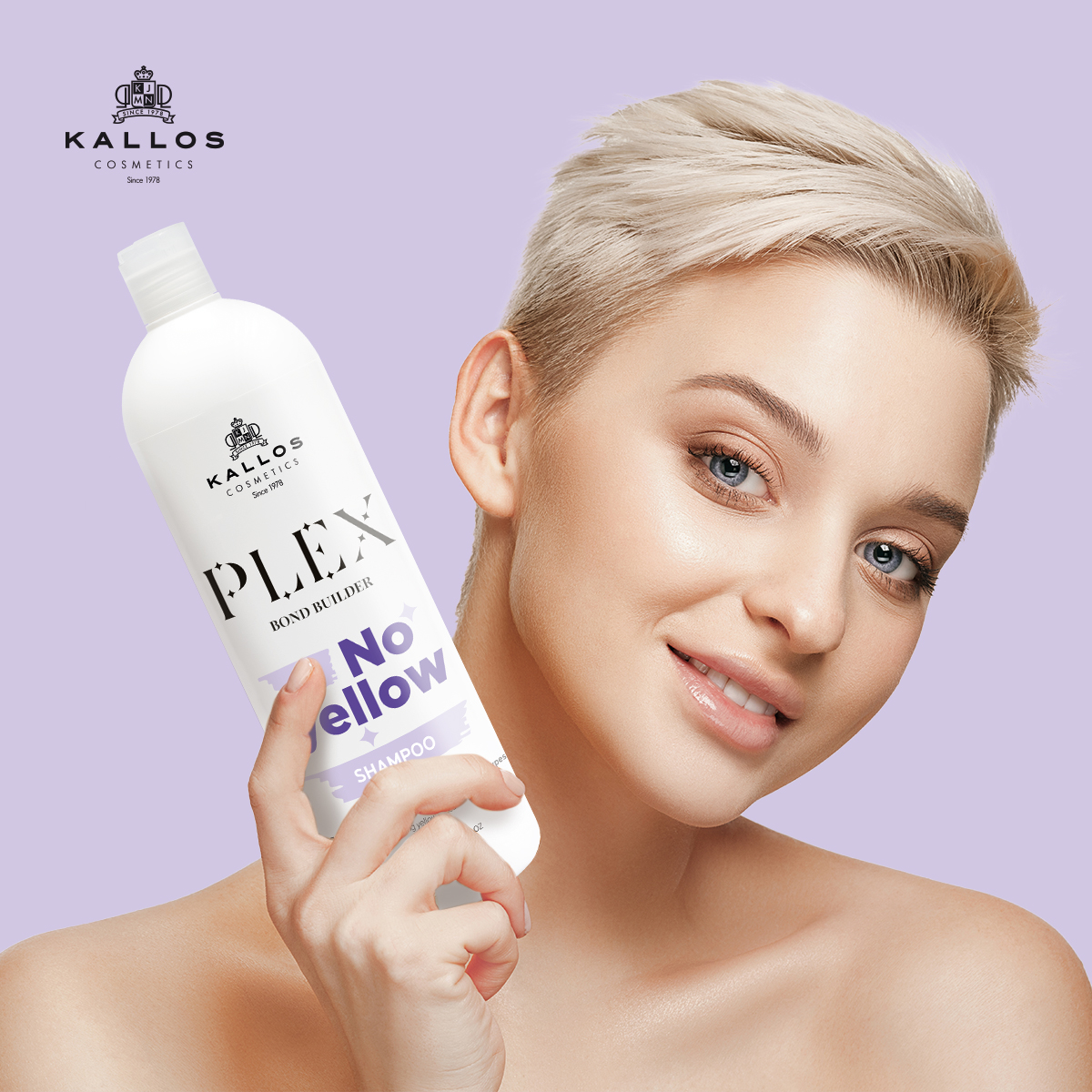 Shampoo Matizador Cabelos Loiros Plex No Yellow Kallos