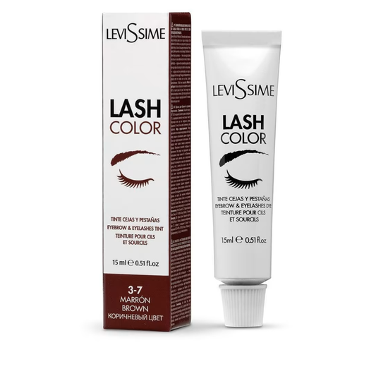 Coloração Semi-Permanente para Pestanas & Sobrancelhas Levissime 3-7 Castanho Marron 10ml