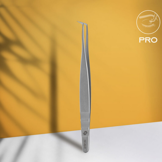 Pinça profissional de pestanas Staleks Pro Expert 40 Tipo 2 (em forma de L, 70′)