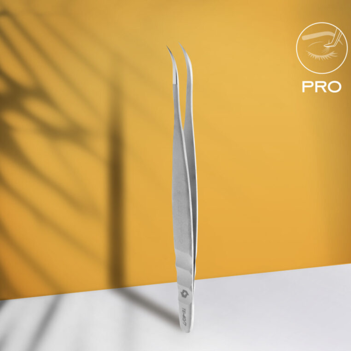Pinça profissional de pestanas Staleks Pro Expert 40 Tipo 7 (curva)