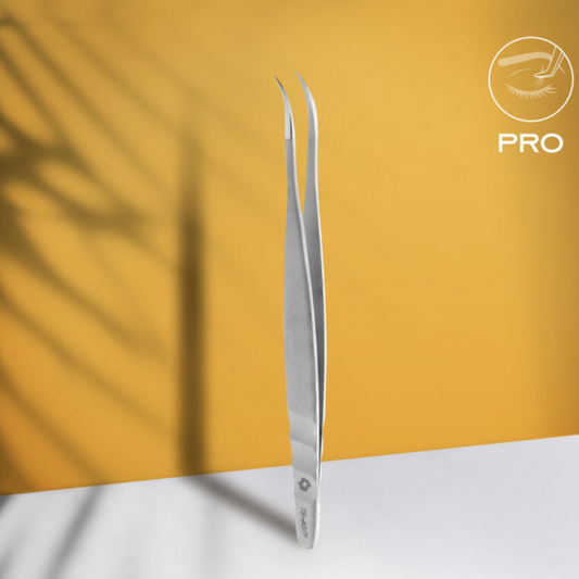 Pinça profissional de pestanas Staleks Pro Expert 40 Tipo 7 (curva)