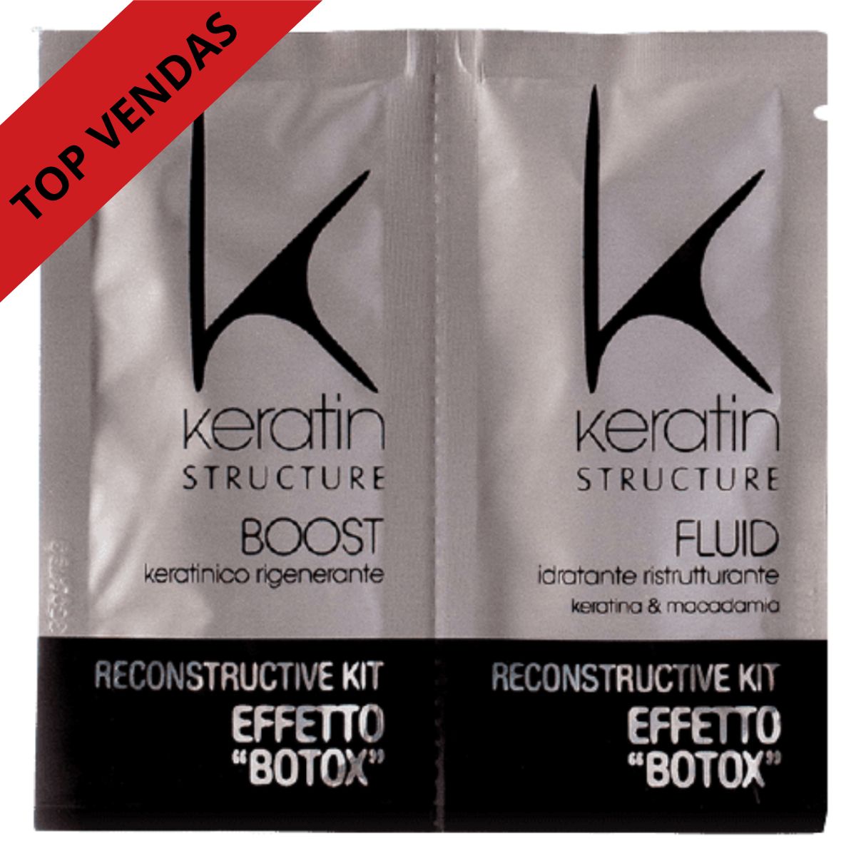 Reconstrutor Efeito Botox Capilar Saquetas- Keratin Structure 12+12ml