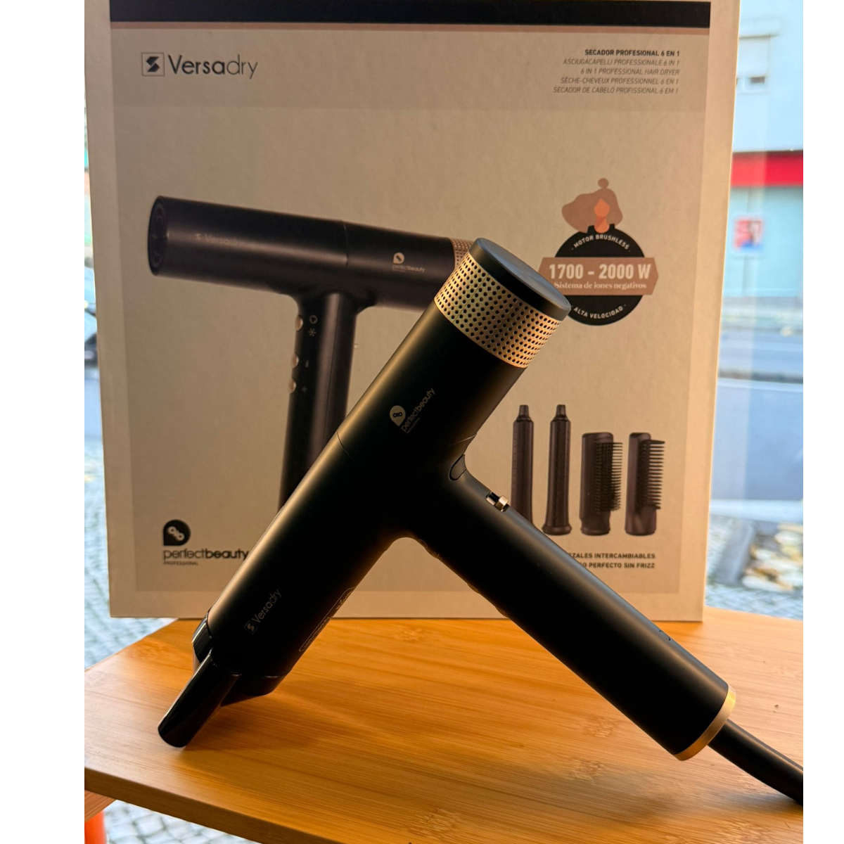 Secador Profissional Versadry com 6 Cabeças Intercambiáveis Perfect Beauty