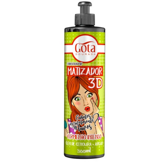 Matizador vermelho Intenso Gota Dourada 300ml