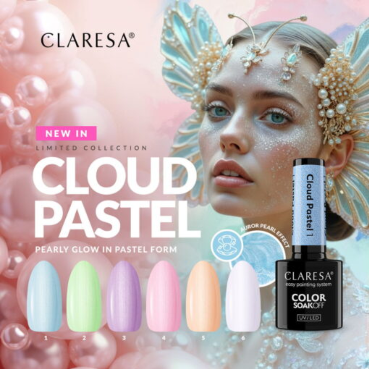 Verniz Gel Claresa Cloud Pastel 4 5g