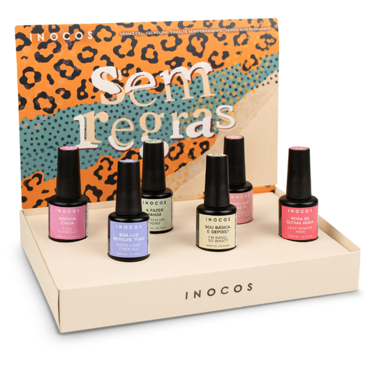 Press Kit Sem Regras Verniz Gel Inocos 6 cores