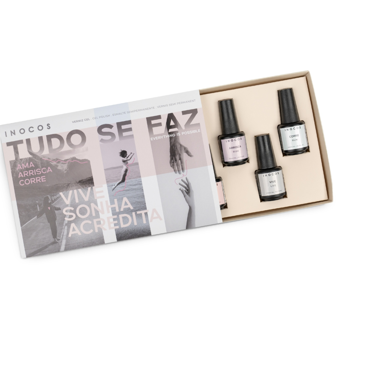 Press Kit Inocos Verniz Gel – Nova Coleção “Tudo Se Faz” (6 cores / 15 ml)