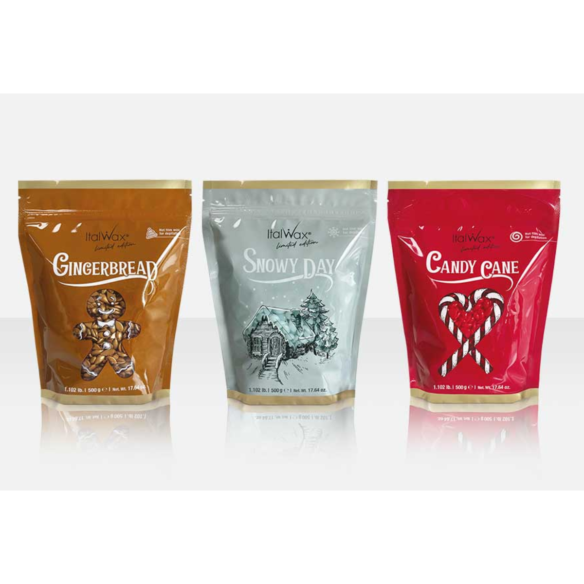 Cera Depilatória Granulada Candy Cane Edição Limitada Italwax 500g