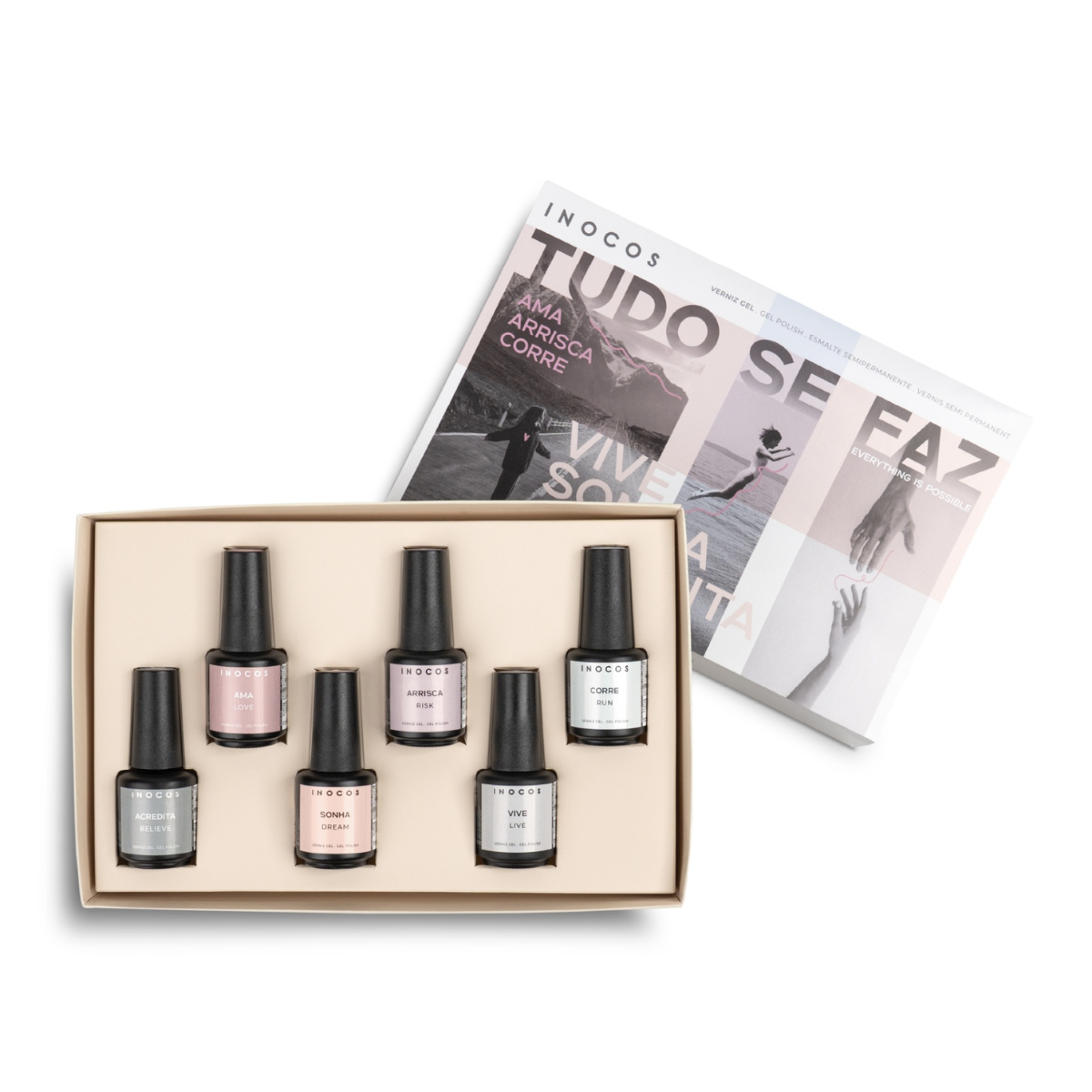 Press Kit Inocos Verniz Gel – Nova Coleção “Tudo Se Faz” (6 cores / 15 ml)