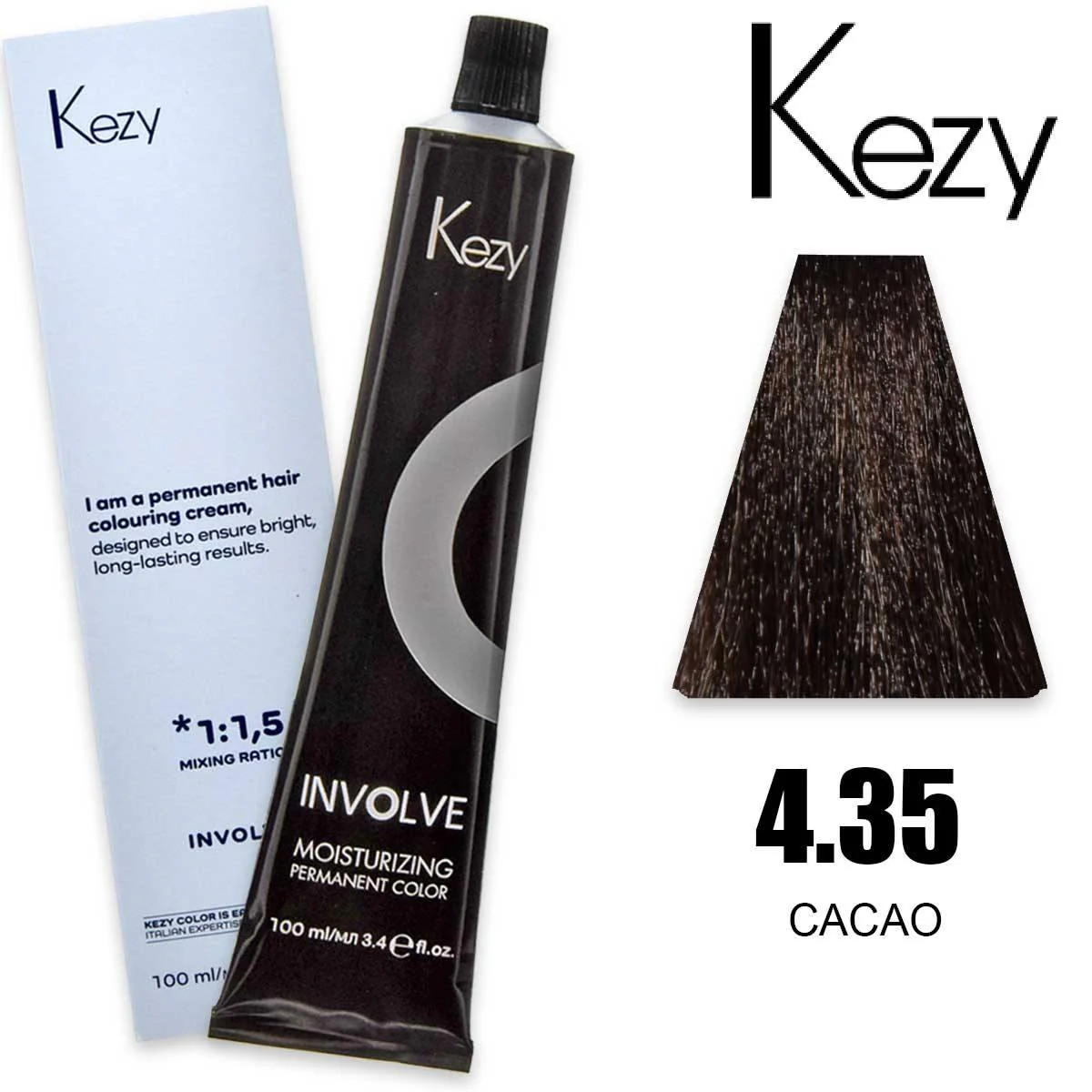 Coloração Capilar Kezy 4.35 Cacau 100ml