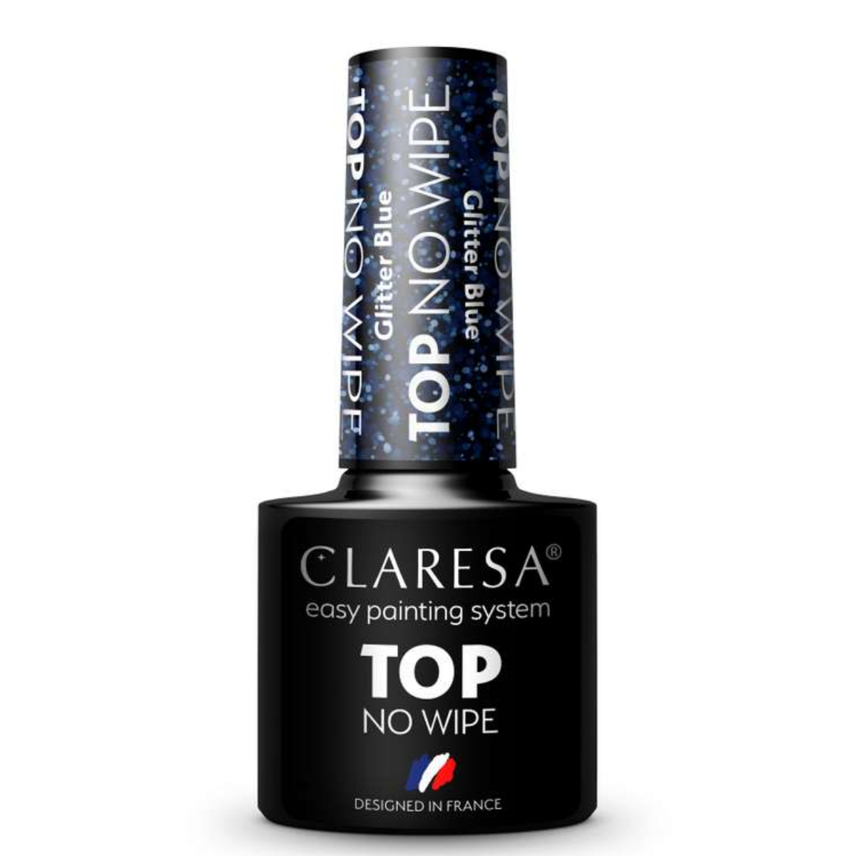 Top Coat sem goma Glitter Azul Claresa 5g