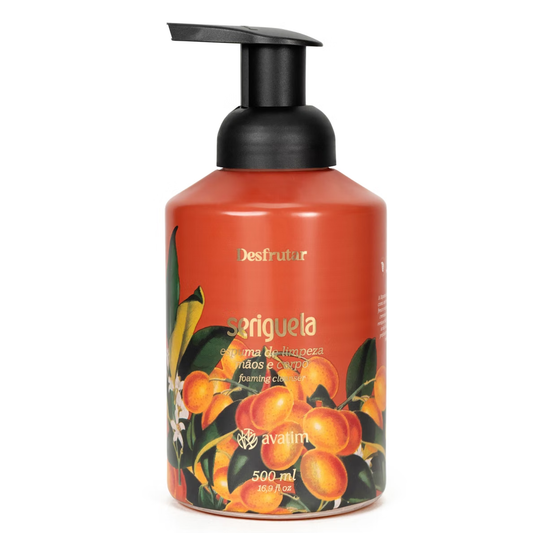 Espuma de Limpeza Mãos e Corpo Seriguela Avatim 500ml