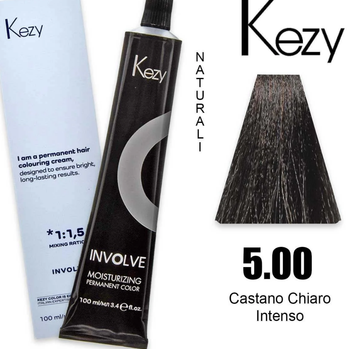 Coloração Capilar Kezy 5.00 Castanho Claro Intenso 100ml