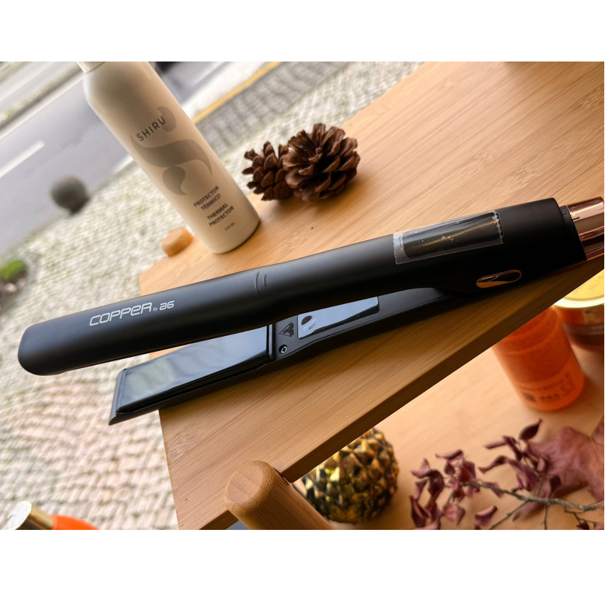 Placa de Alisamento Asuer Copper 250graus Black Edition+ Oferta