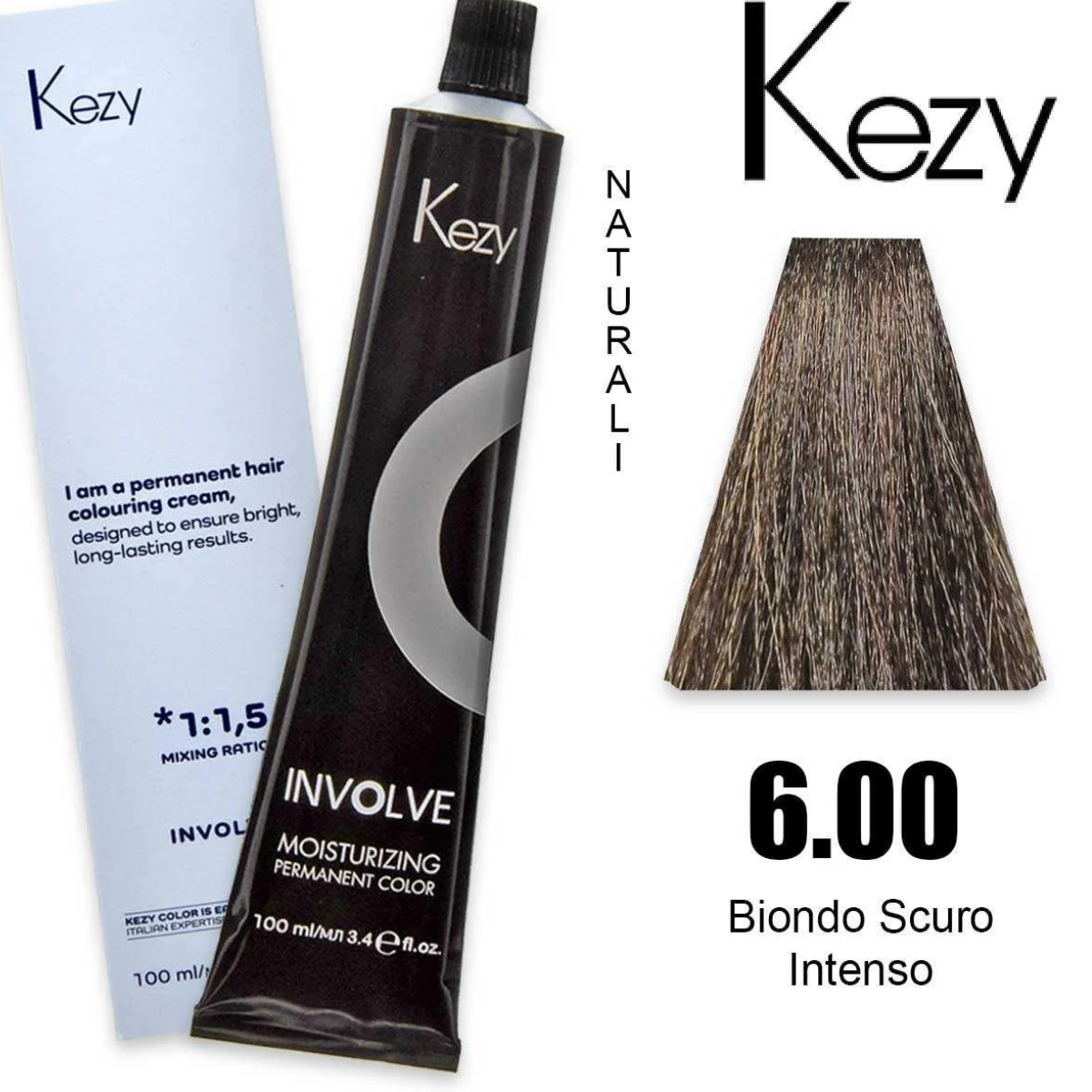 Coloração Capilar Kezy 6.00 Louro Escuro Intenso 100ml