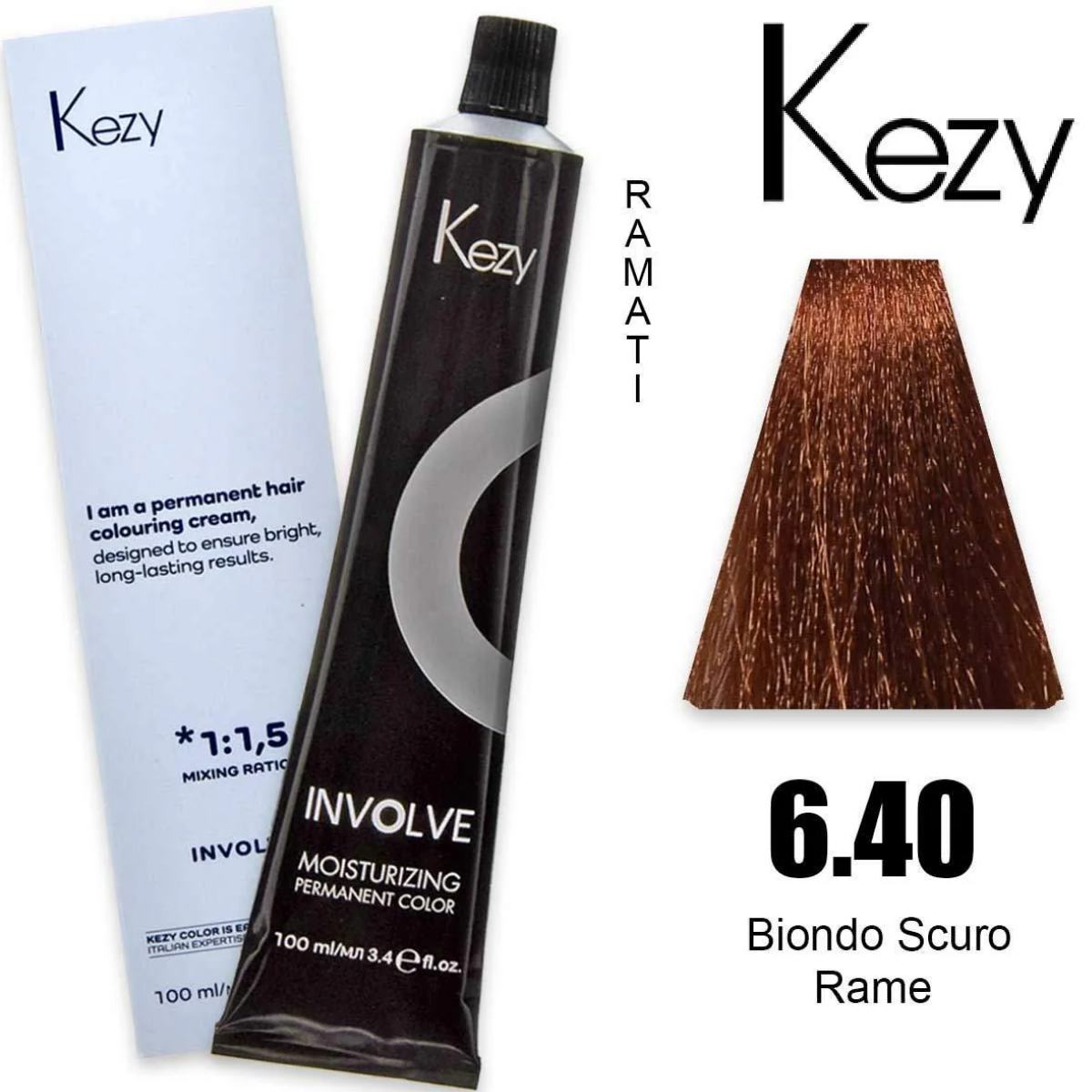 Coloração Capilar Kezy 6.40 Louro Escuro Cobre 100ml