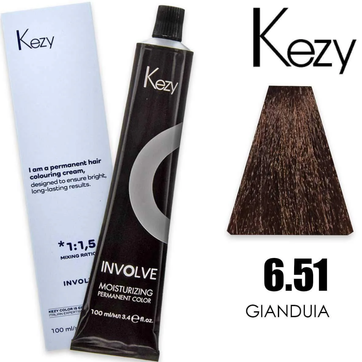 Coloração Capilar Kezy 6.51 Avelã 100ml