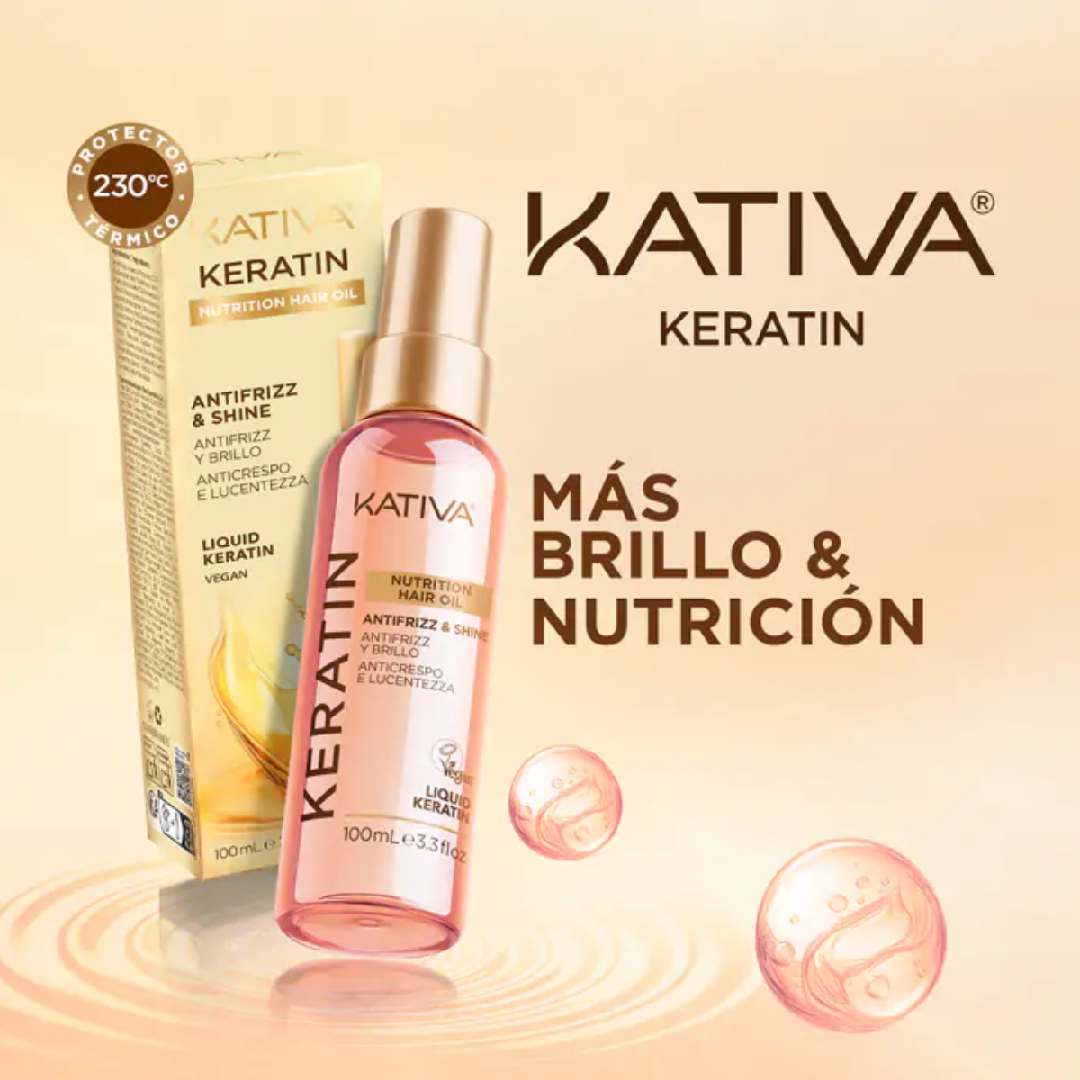Serum Óleo Capilar Nutritivo Keratin Kativa 100ml