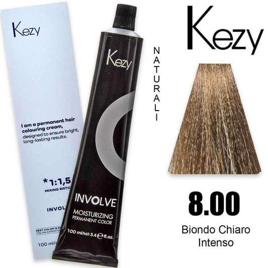 Coloração Capilar Kezy 8.00 Louro Claro Intenso 100ml