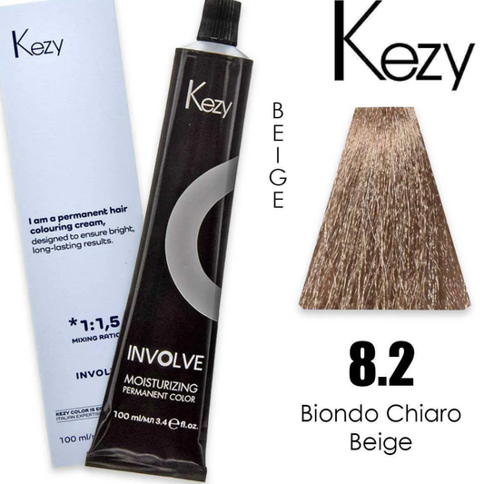 Coloração Capilar Kezy 8.2 Louro Claro Beige 100ml