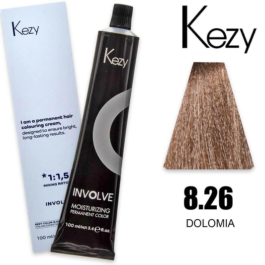 Coloração Capilar Kezy 8.26 Louro Claro Dolomite 100ml