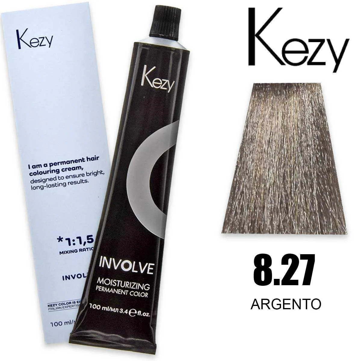 Coloração Capilar Kezy 8.27 Cinza 100ml