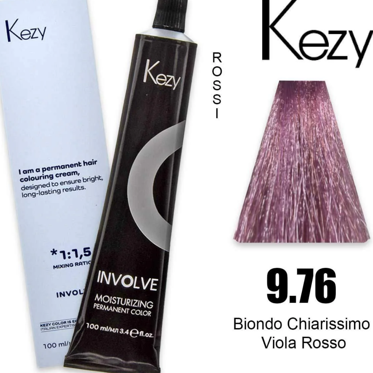 Coloração Capilar Kezy 9.76 Louro Claríssimo Violeta Vermelho 100ml