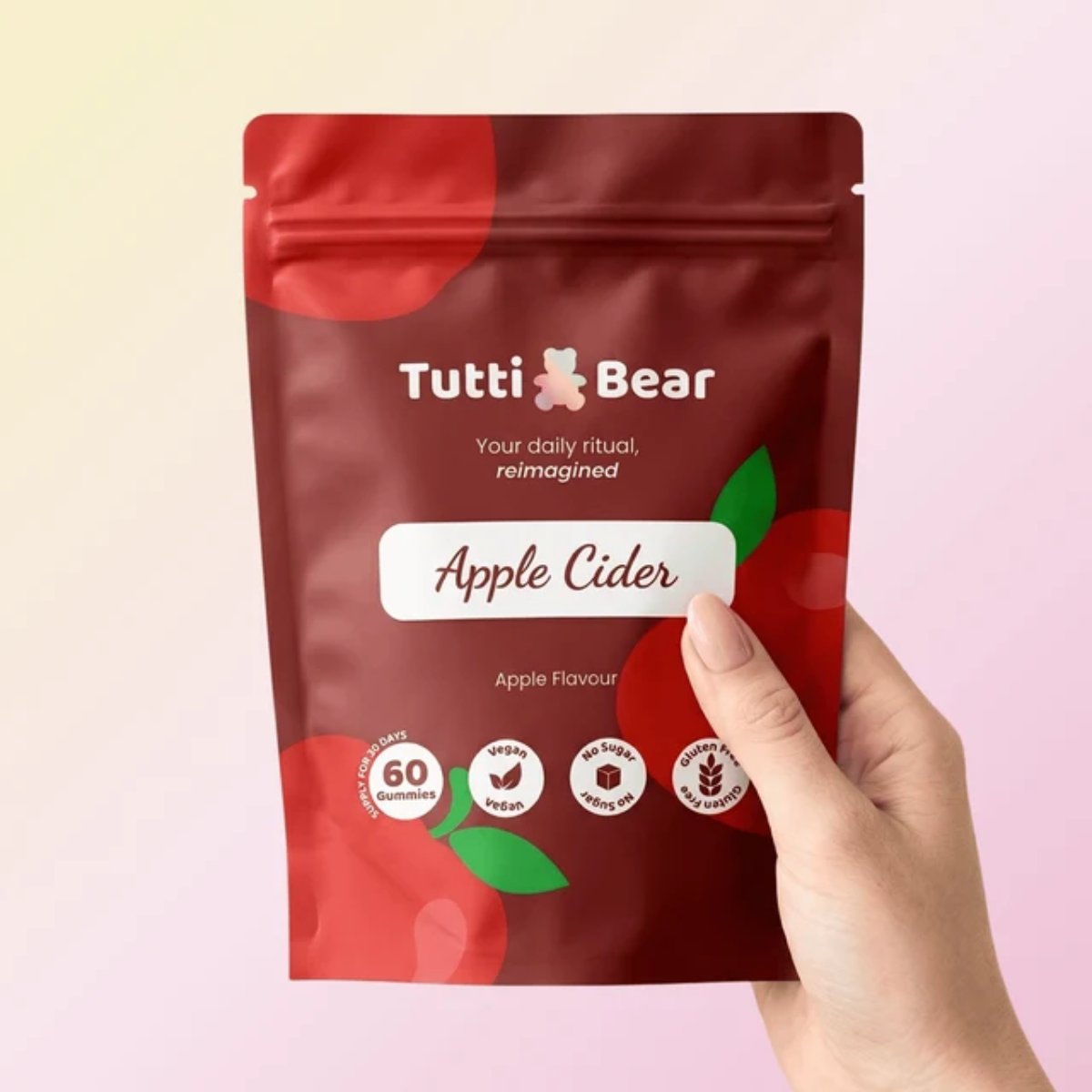 Gomas de Vinagre de Cidra de Maçã- Redução de apetite Tutti Bear 60 uni