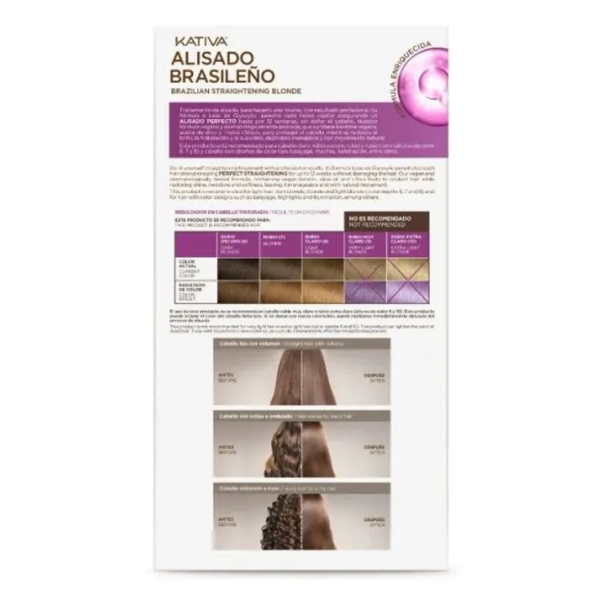 Kit Alisamento Brasileiro Cabelos Loiros Keratina Vegetal Kativa