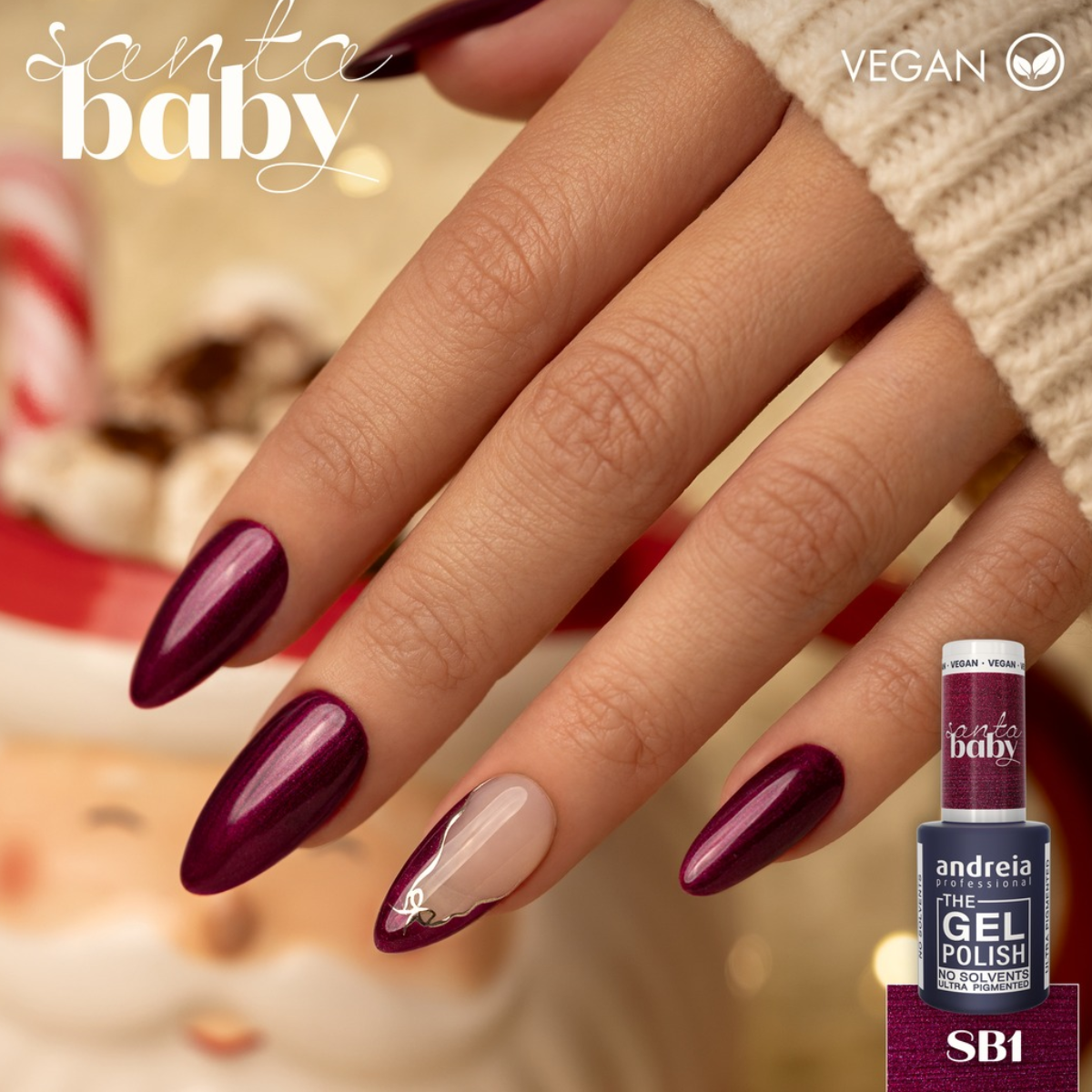 Verniz Gel andreia Santa Baby SB1 10.5ml