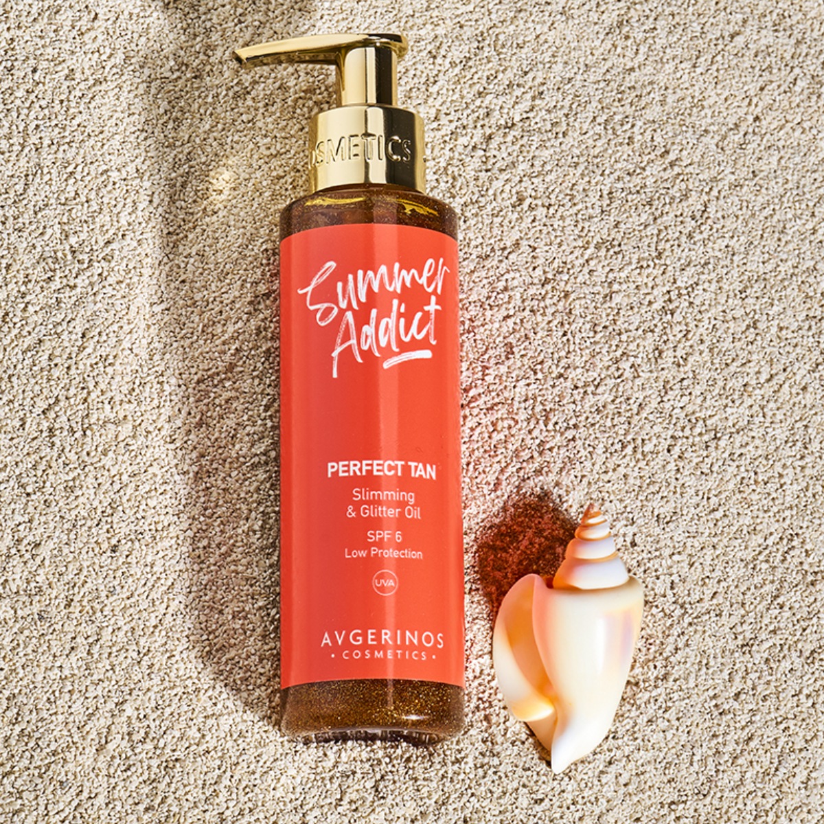 Óleo Bronzeador com Purpurinas Avgerinos Perfect Tan 150ml