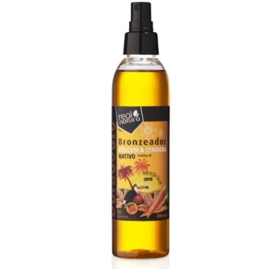Óleo Bronzeador Urucum Cenoura SPF15 Real Natura 200ml