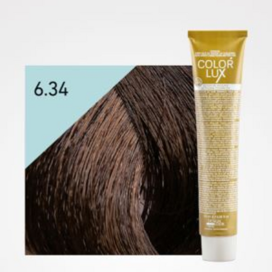 Coloração Capilar Color Lux 6.34- Louro Escuro Dourado Cobre 100ml