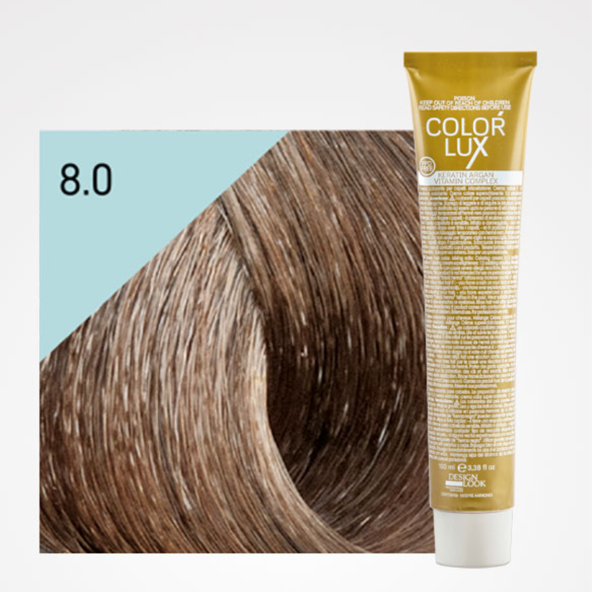 Coloração Capilar Color Lux 8.0 - Louro Claro  100ml