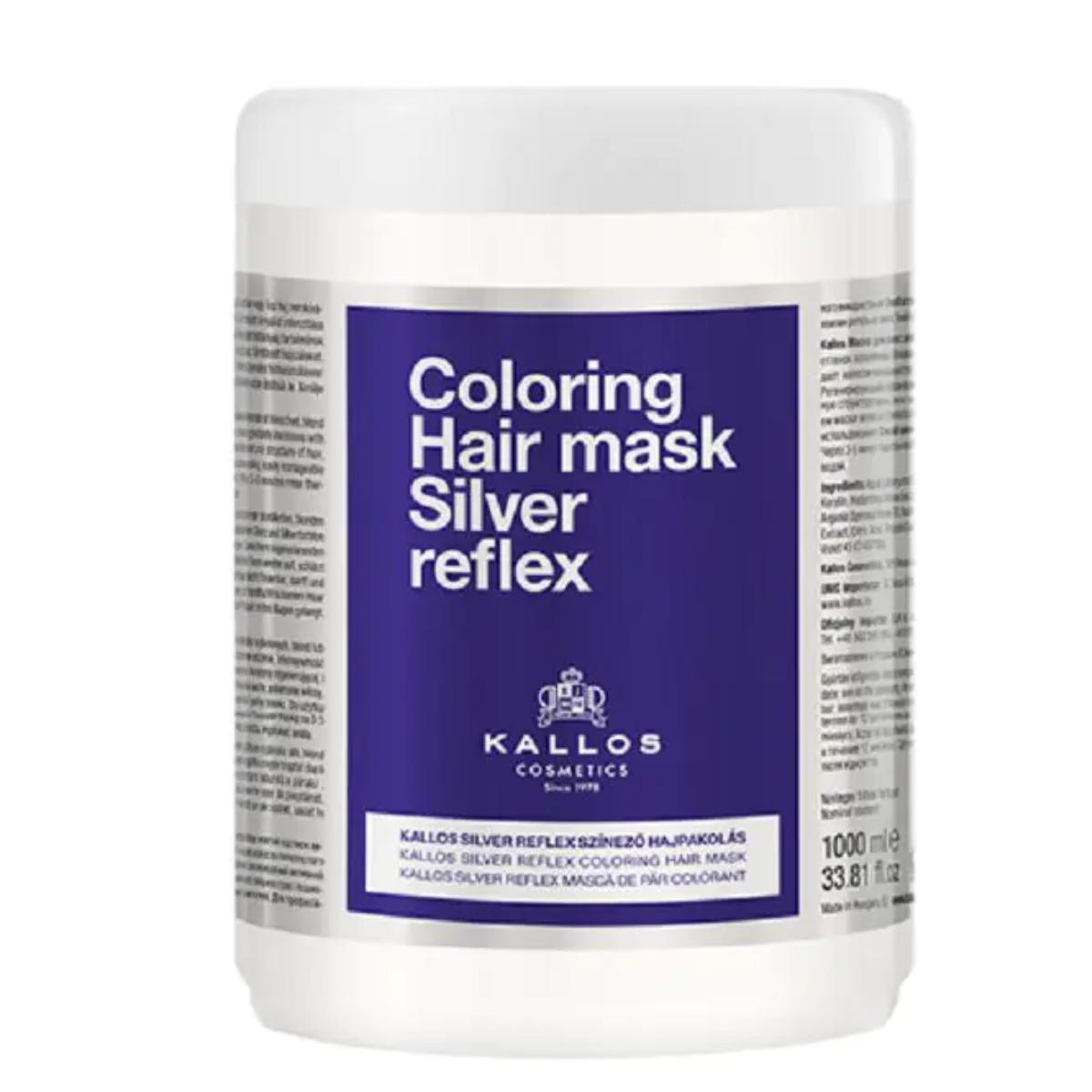 Máscara Matizadora Silver Reflex Kallos 1000ml