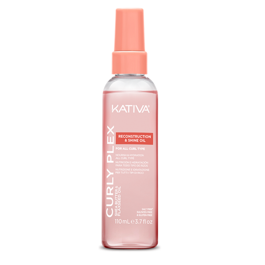 Curly Plex Oleo Reconstrução e Brilho Caracóis Kativa 110ml