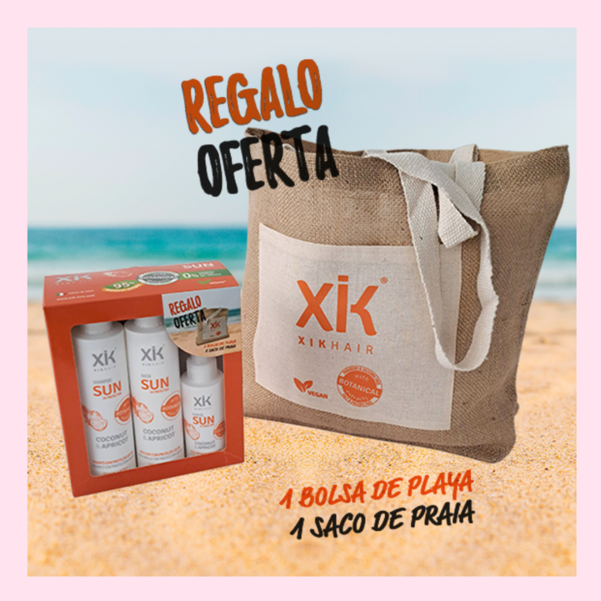 Kit de Proteção Solar para Cabelos+ Oferta de Bolsa de Praia