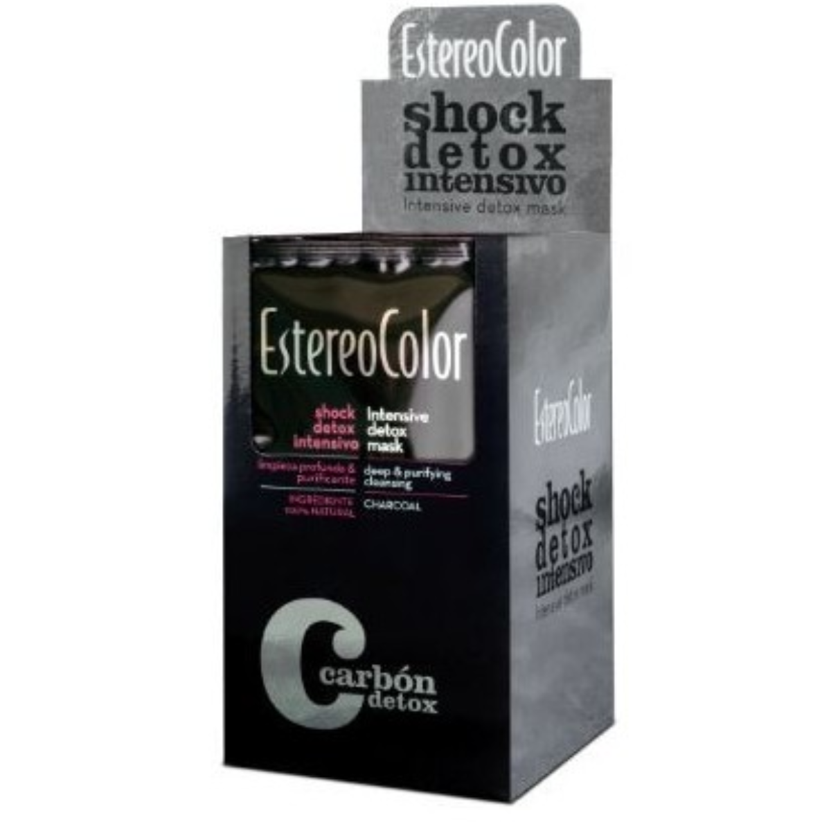 Estereocolor Shock Detox Intensivo Carbon 50ml -Limpeza profunda e purificante