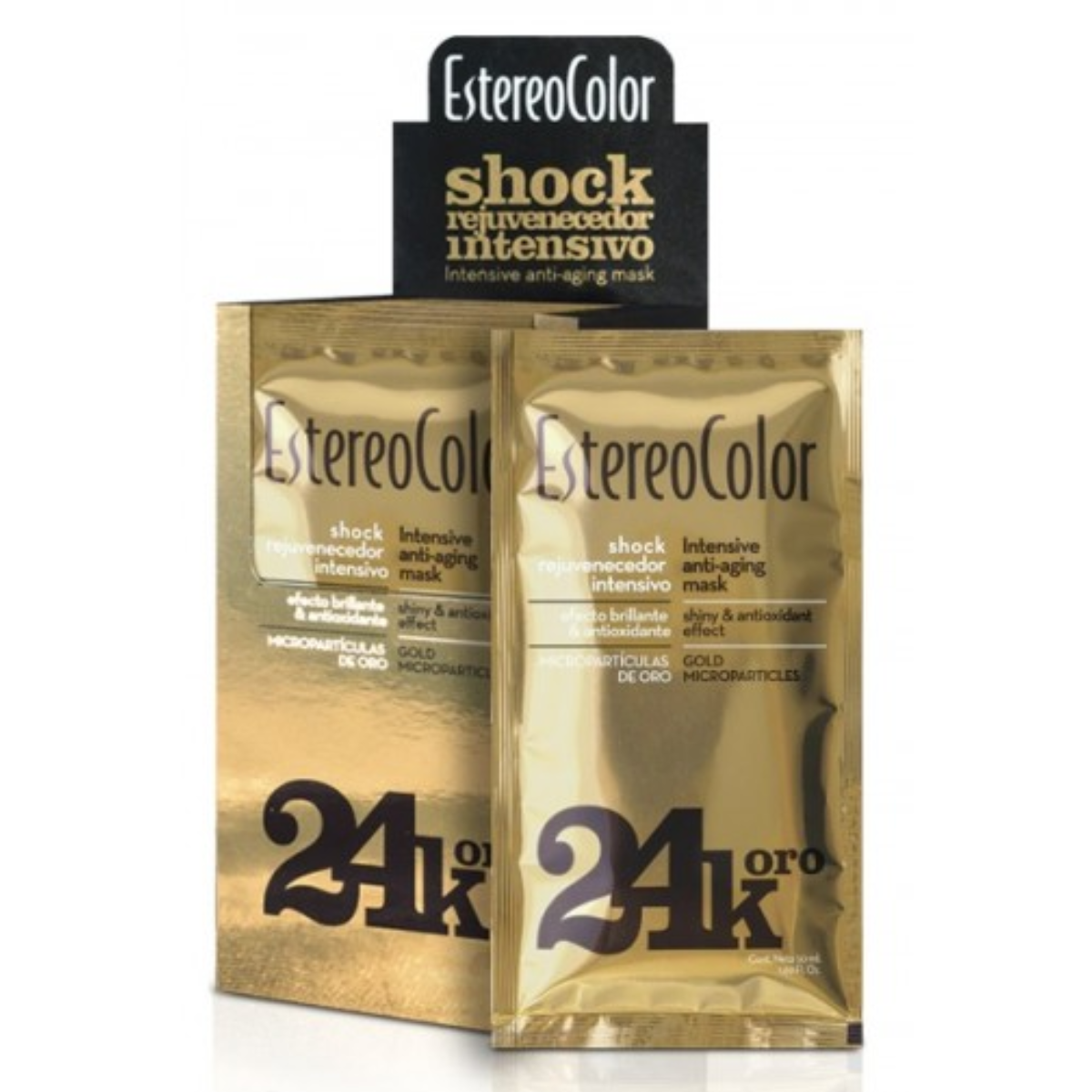 Estereocolor Shock Rejuvenescedor Intensivo Ouro 50ml -Efeito brilhante e antioxidante