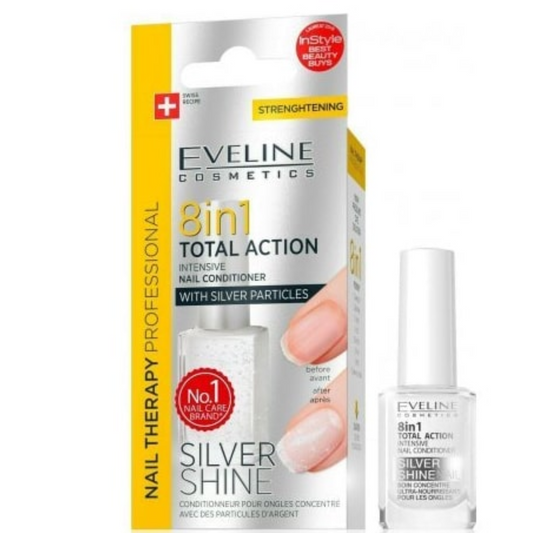 Verniz de Tratamento Eveline 8 em 1 Silver Shine 12ml