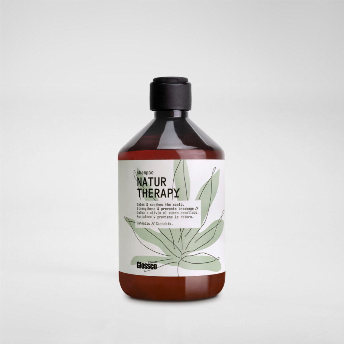 Shampoo Cannabis Sem Sulfatos Natur Therapy Couro Cabeludo Sensível Glossco 500ml